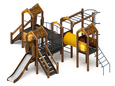 Детская игровая площадка Эко-город приключений-6