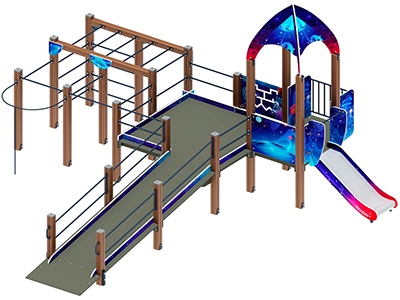 Горка Лунная база-3 h=750
