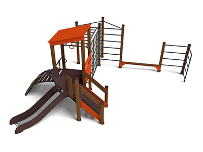 Игровой комплекс Геометрия металлический скат Н-900 ДИО 10215