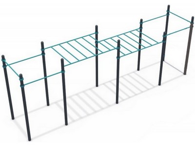 Воркаут рукоход с турниками СОВ 01203