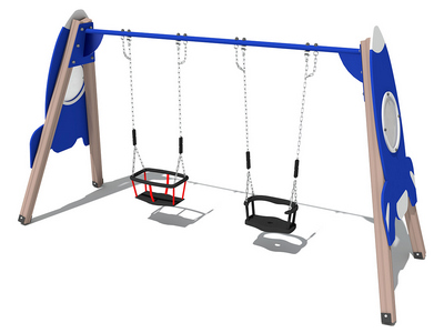 Качели деревянные Космонавт ИО 01164