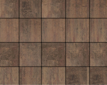 Тротуарная плитка Квадрат Стандарт (1 м2) с укладкой