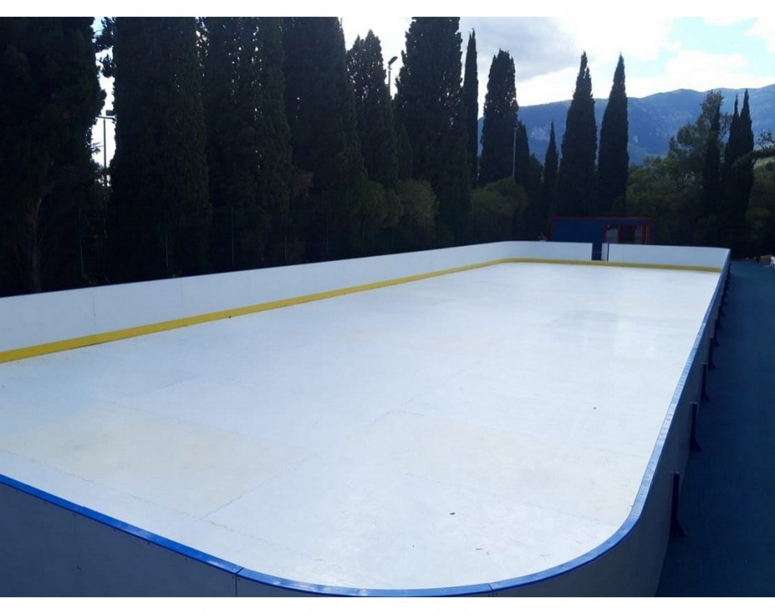 Хоккейная коробка из стеклопластика толщиной 7 мм, с обычными бортами, без ограждения из сетки - вид 2