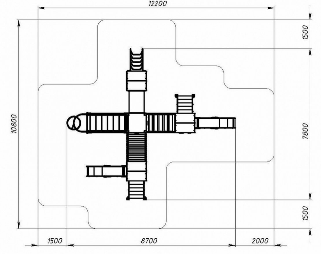 Уличный ДСК Эко-город приключений-6 - вид 5