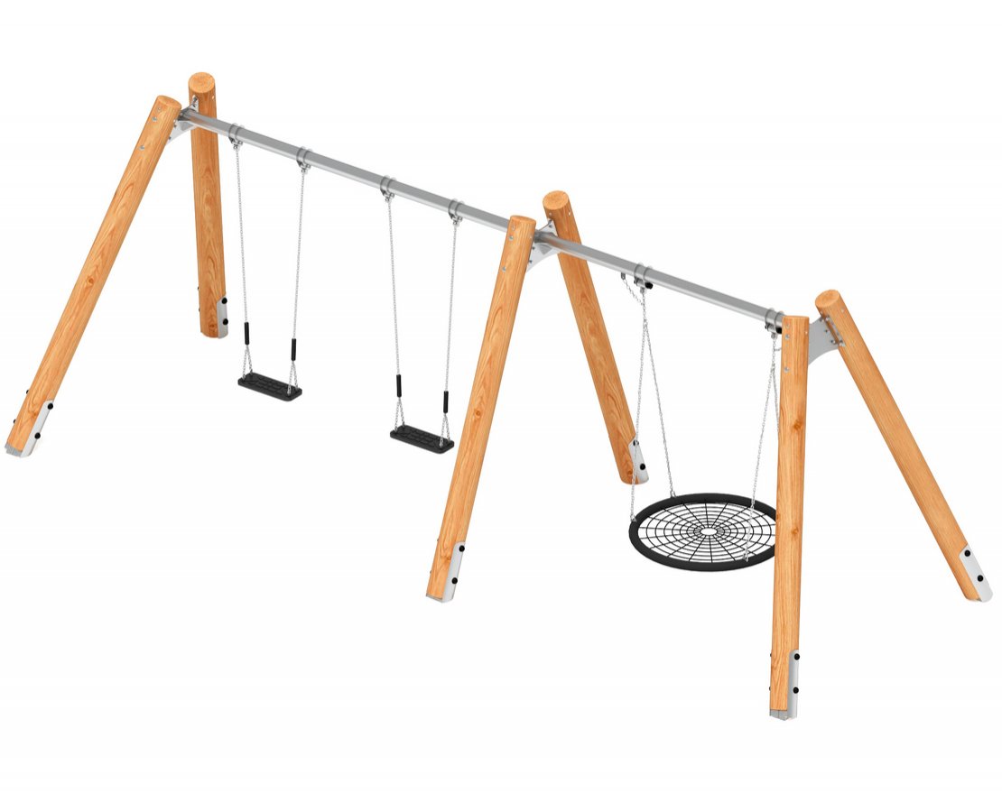 Качели Единство (лиственница) 4 - вид 1