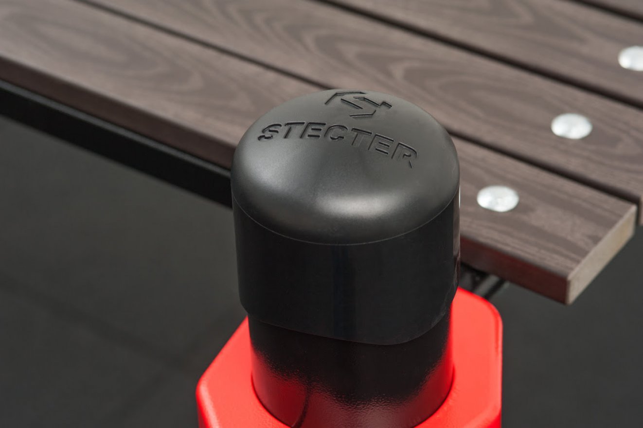 Уличная лавочка для пресса с уклоном и перекладиной (PAW-27) - вид 2