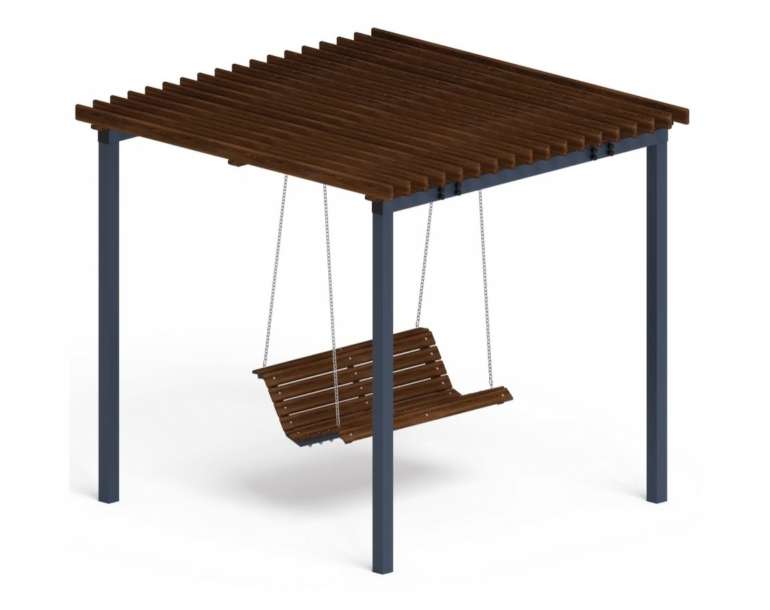 Пергола Релакшн с диваном (без поликарбоната) - вид 2