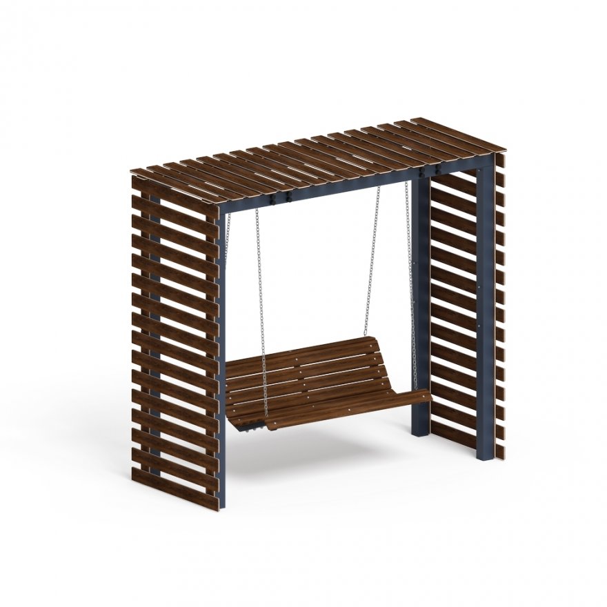 Пергола с диваном Гармония уюта-6 (без поликарбоната) - вид 1