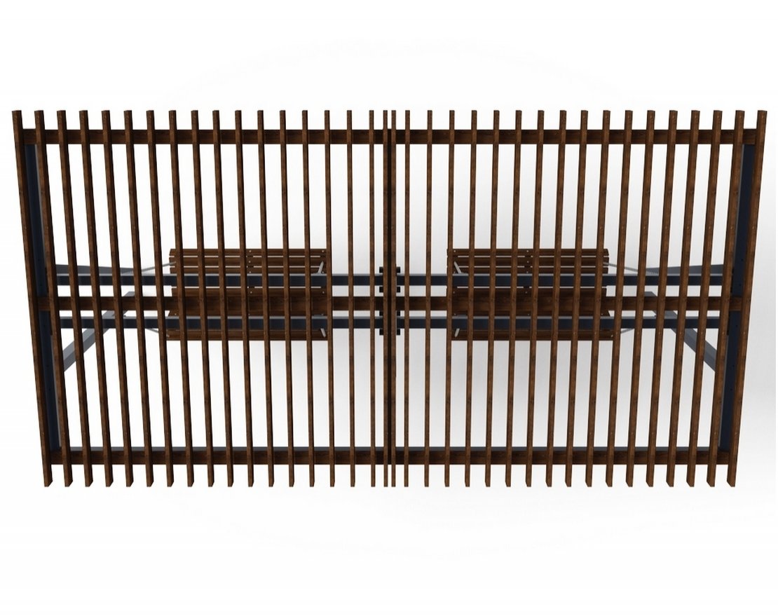 Пергола Joy с диваном (без поликарбоната) - вид 3