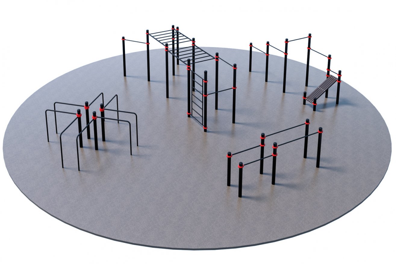 Оборудование для воркаута для Воркаут и ГТО 2-2 (Ø14 м) - вид 1