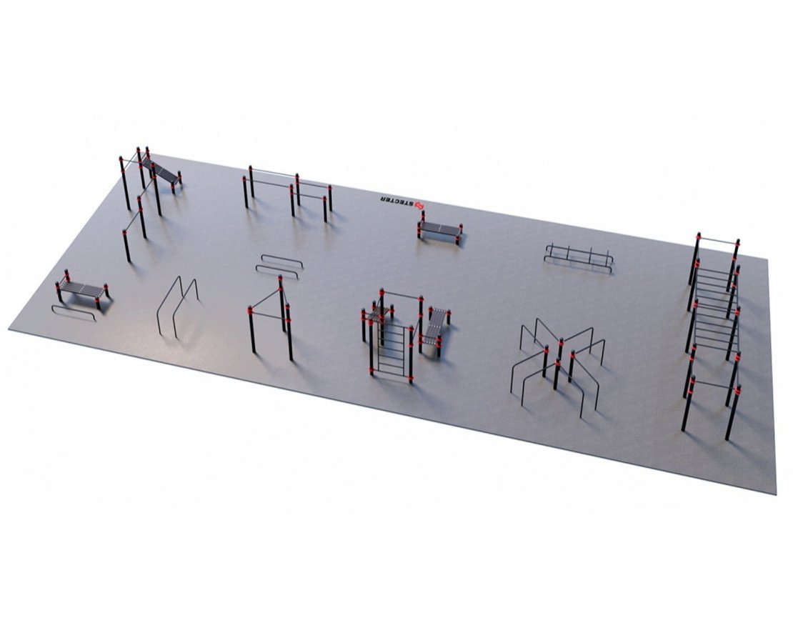 Оборудование для воркаута для Воркаут и ГТО 4-2 (25 х 10 м) - вид 1