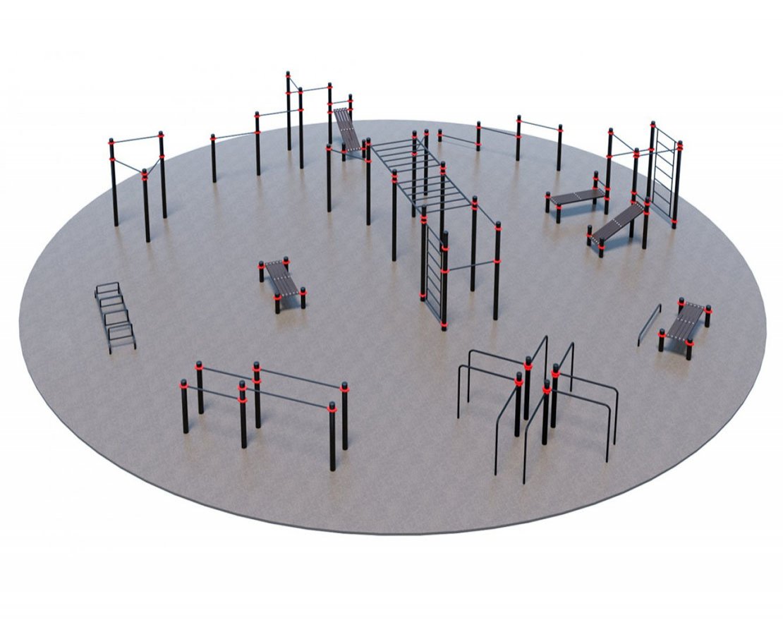 Оборудование для воркаута для Воркаут и ГТО 3-2 (Ø18 м) - вид 2