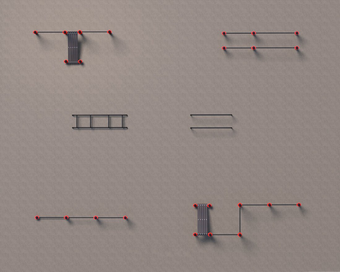 Готовая спортивная площадка для улицы для Воркаут и ГТО 3-5 (12 x 15 м) - вид 2