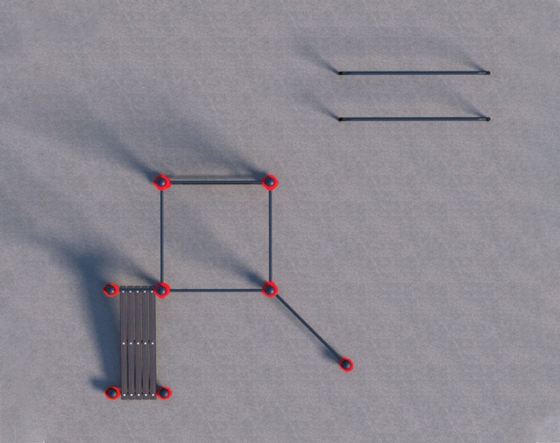 Оборудование для воркаута для коттеджа 1-2 (6 х 6 м) - вид 2