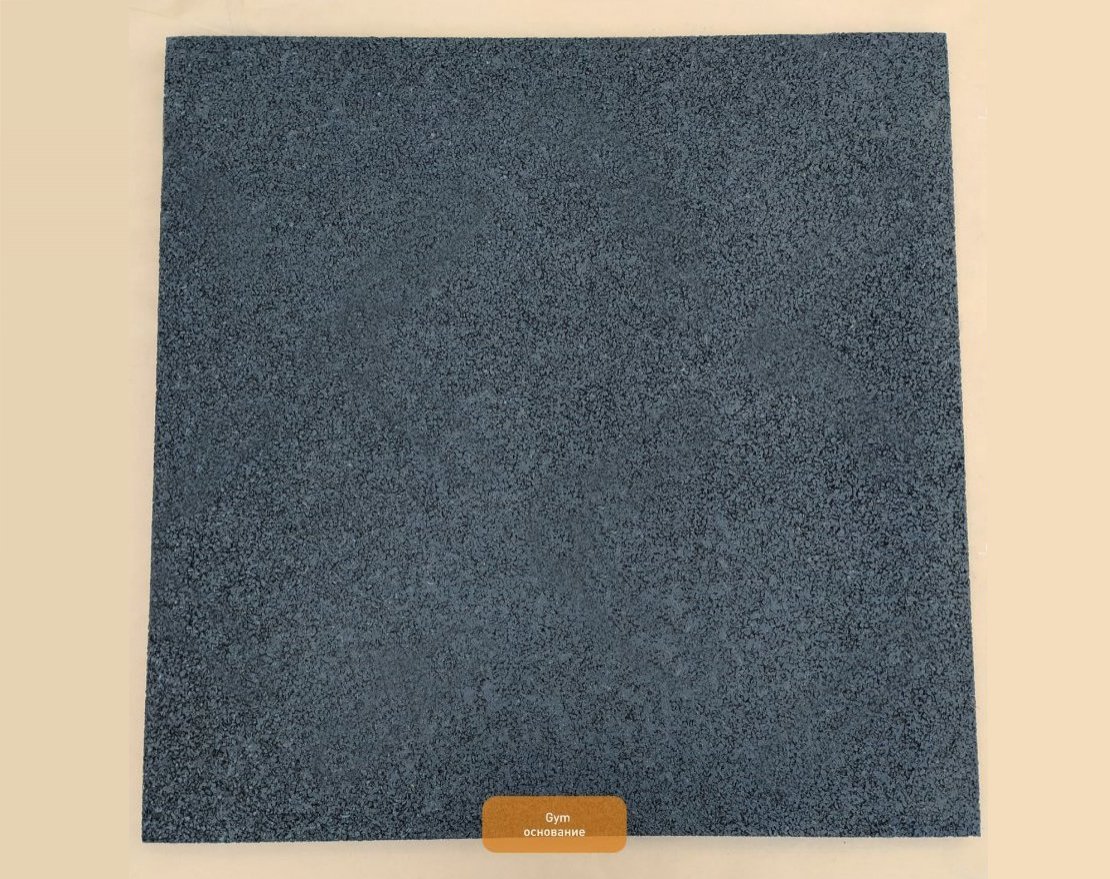 Резиновая плитка Gym 990х990 (15-60 мм) с рельефным основанием - вид 4