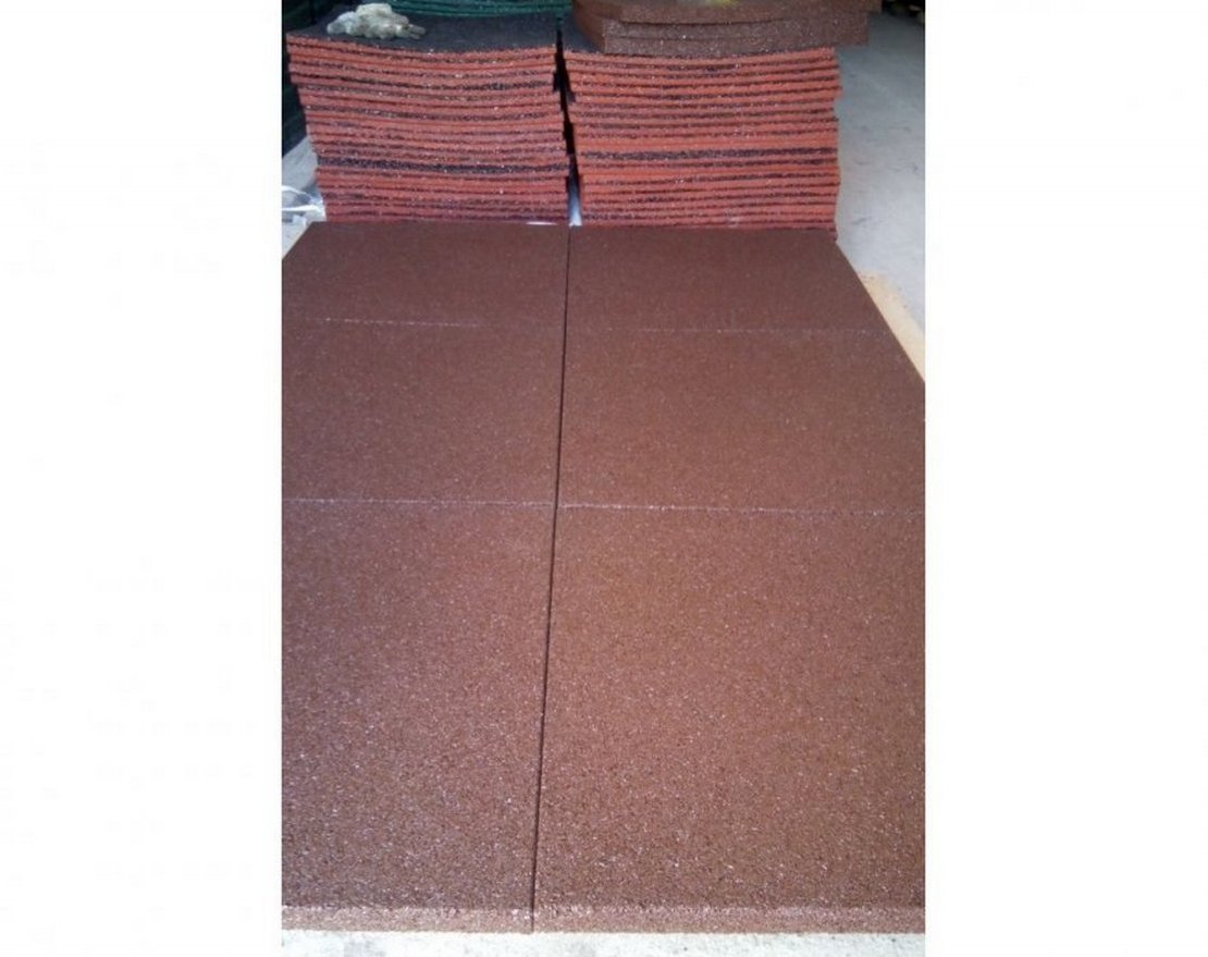 Резиновая плитка 500x500 (30 мм) - вид 2