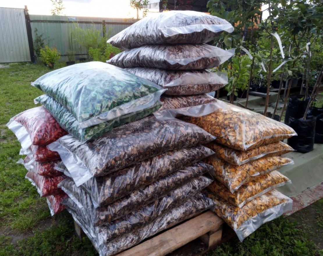 Щепа декоративная синяя - вид 2