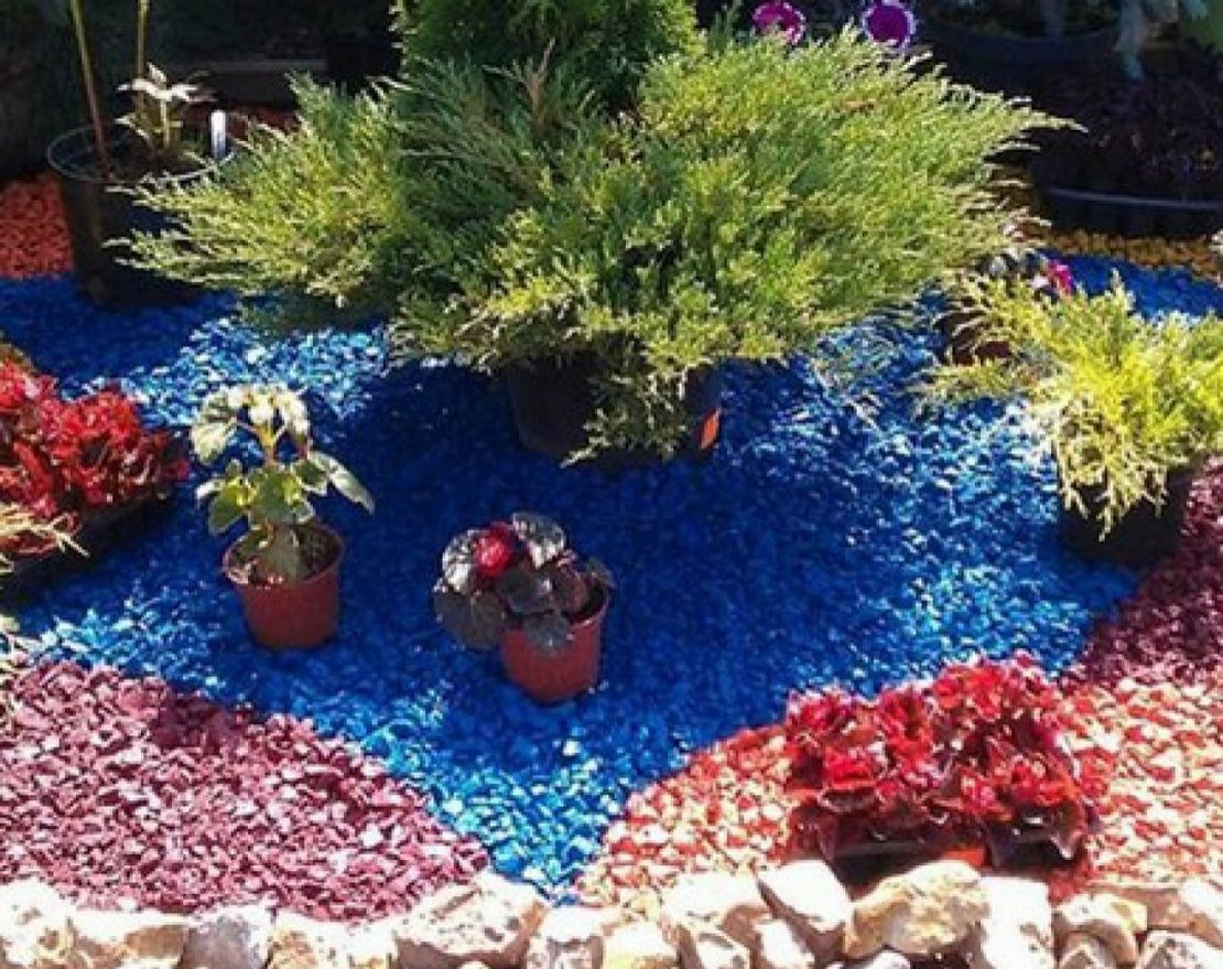 Щепа декоративная синяя - вид 2