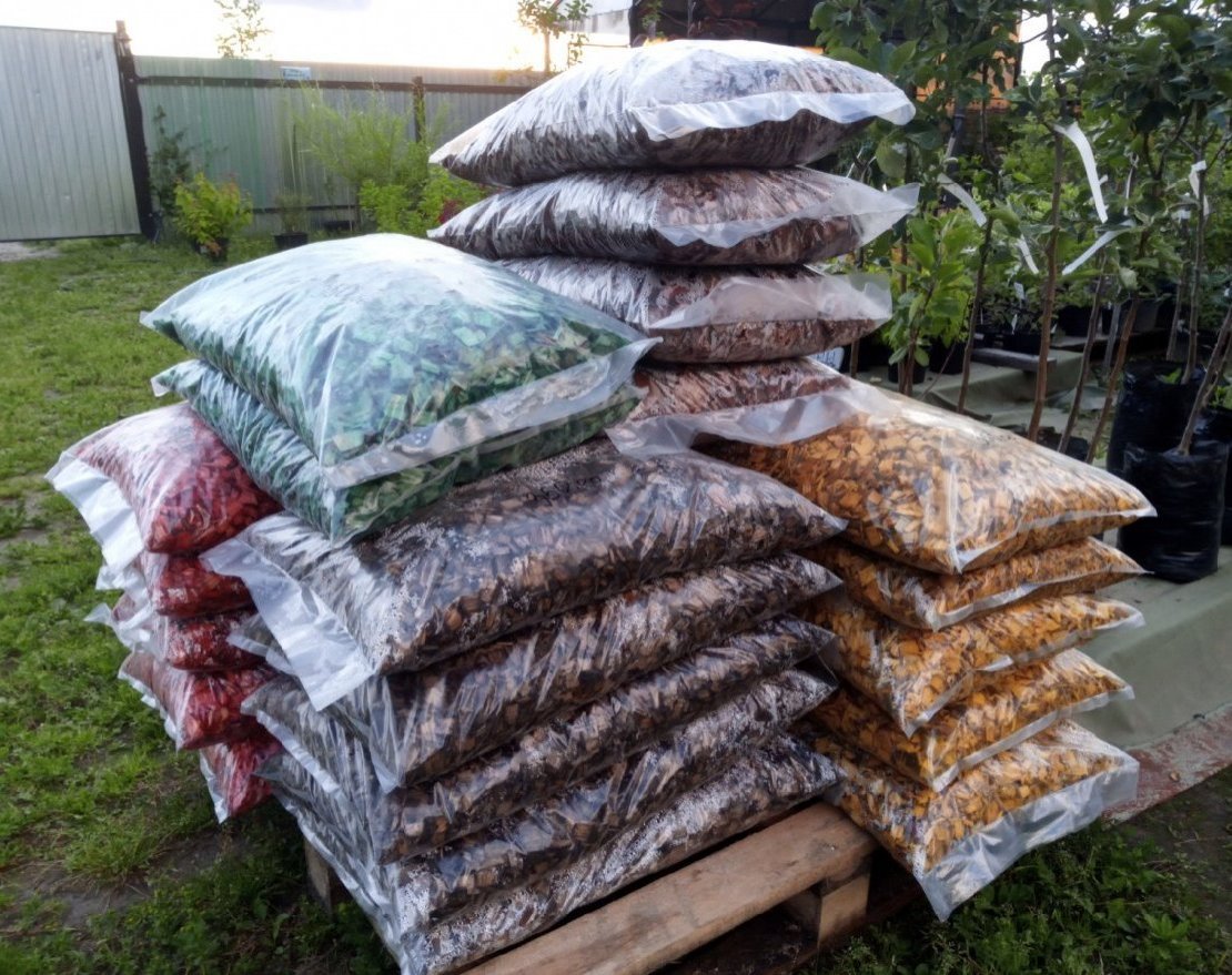 Щепа декоративная зеленая - вид 2