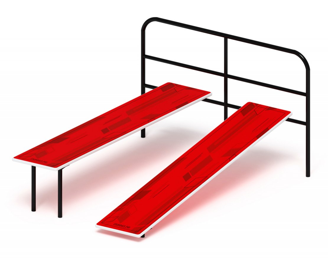 Уличная двойная скамья для пресса Форма и сила-2 - вид 1