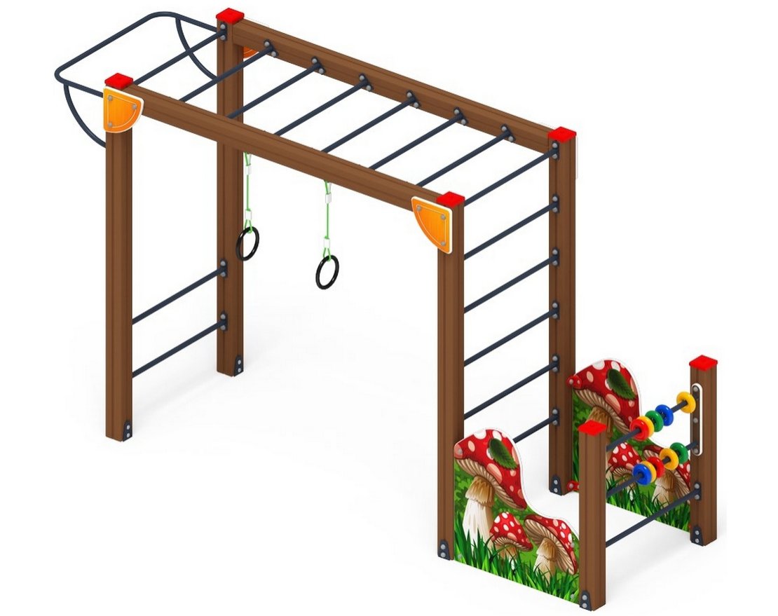 Детский спорткомплекс Грибное лукошко-3 - вид 2