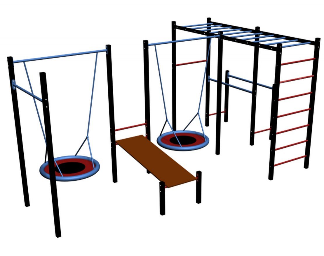 Спорткомплекс для улицы Workout w141 - вид 2