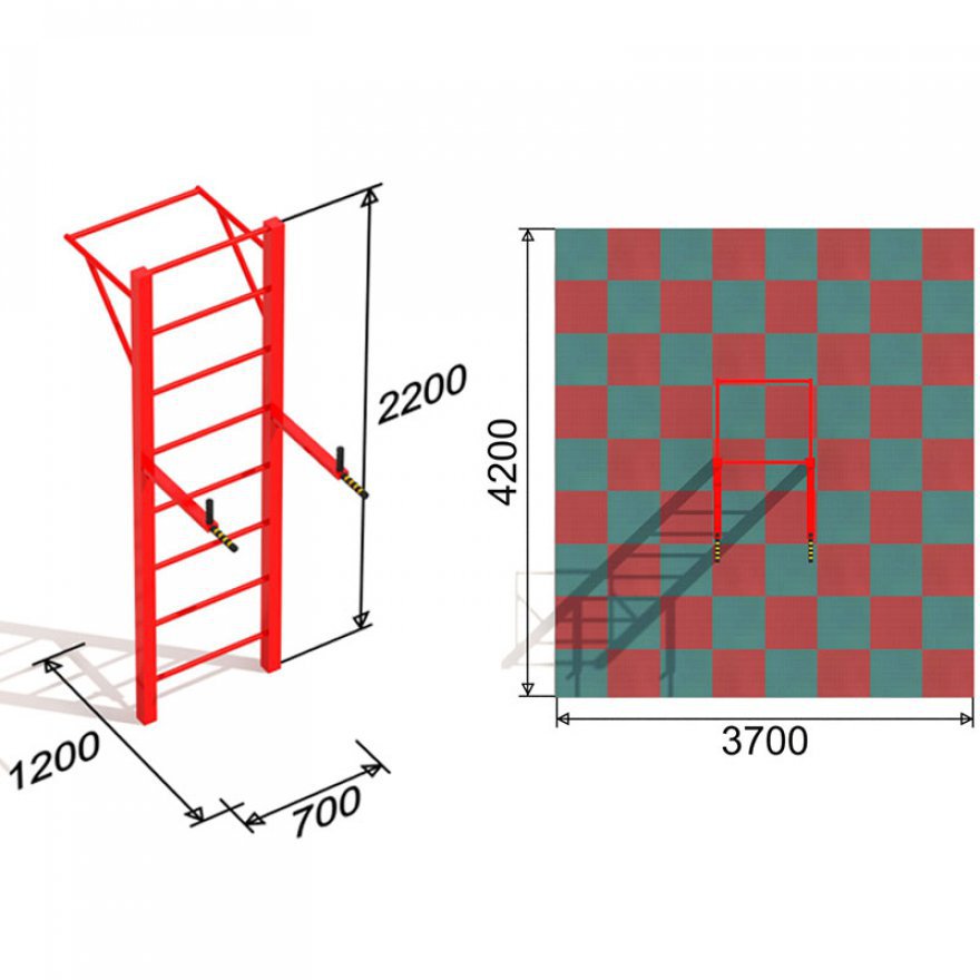 Турник Брусья BL - вид 2