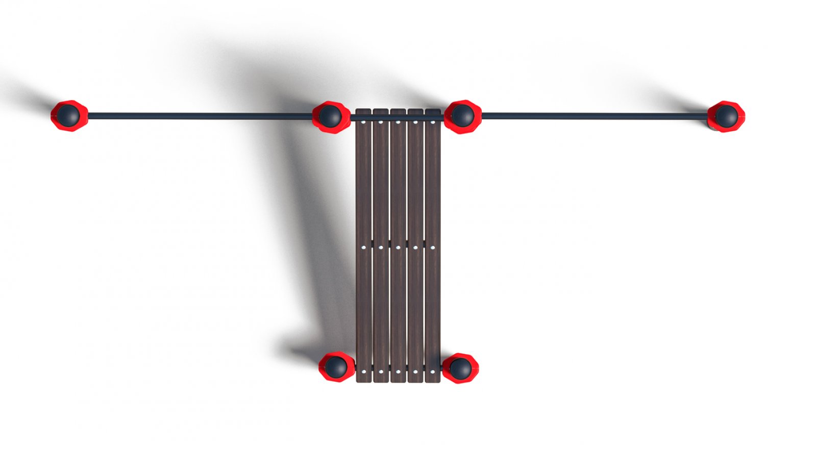 Уличные турники с лавочкой для пресса (PAW-20) - вид 2