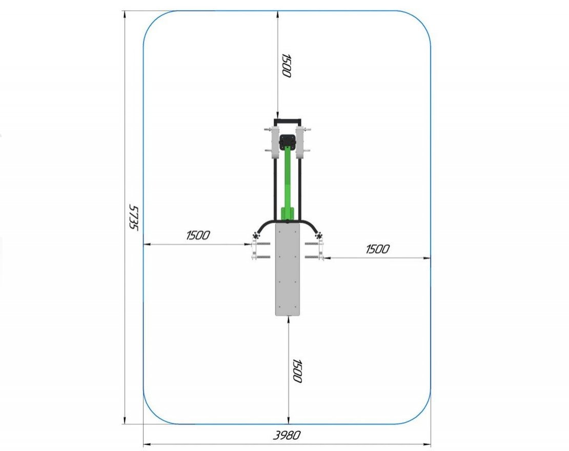 Уличный силовой тренажер Королевская стать - вид 2