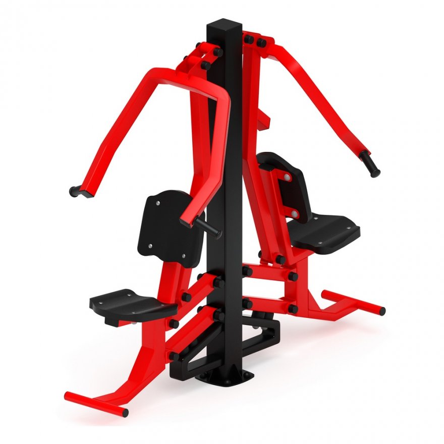 Тренажер для улицы Жим от груди двойной Тренировка 7 - вид 4