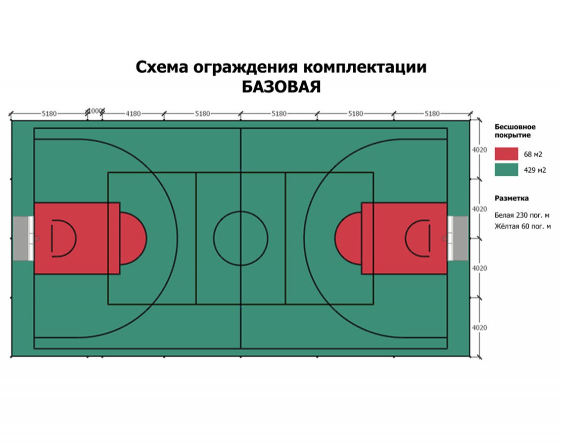 Универсальная спортивная площадка TORUDA SP-2 (31х16, игровое поле 28х15) - вид 2